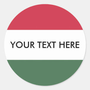 Flagge Ungarns Runder Aufkleber