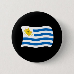Flagge Uruguays Button