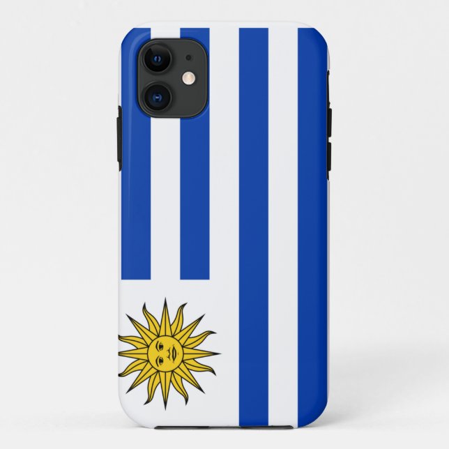 Flagge Uruguays Case-Mate iPhone Hülle (Rückseite)