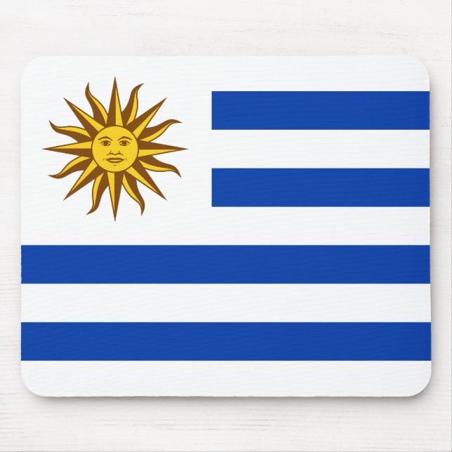 Flagge Uruguays Mousepad (Vorne)