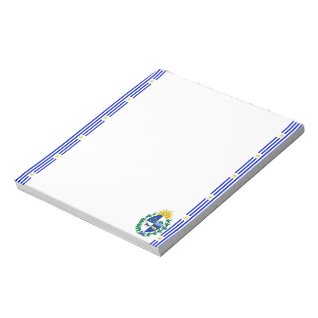 Flagge Uruguays Notizblock (Rotiert)