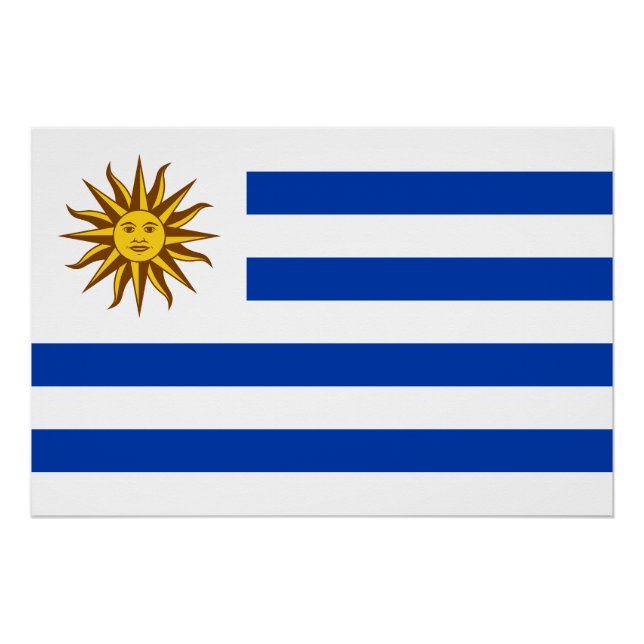 Flagge Uruguays Poster (Vorderseite)