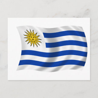 Flagge Uruguays Postkarte