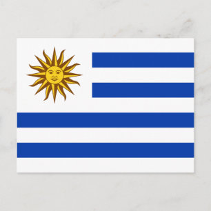 Flagge Uruguays Postkarte
