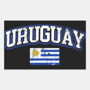 Flagge Uruguays Rechteckiger Aufkleber