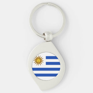 Flagge Uruguays Schlüsselanhänger