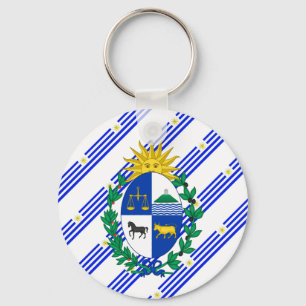 Flagge Uruguays Schlüsselanhänger