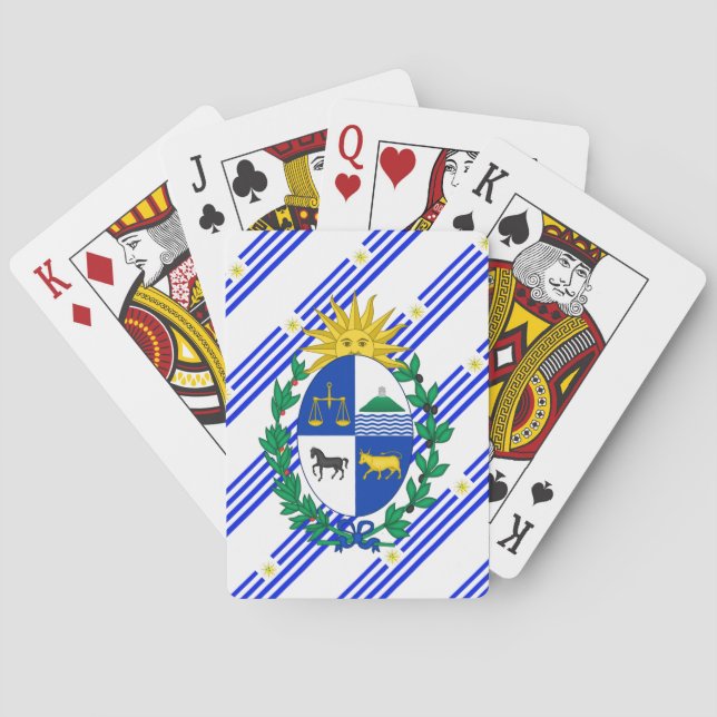 Flagge Uruguays Spielkarten (Rückseite)