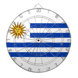 Flagge Uruguays (Uruguay) Dartscheibe