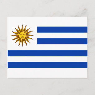 Flagge Uruguays (Uruguay) Postkarte