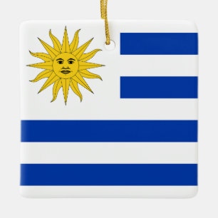 Flagge Uruguays (Uruguayan) Keramikornament