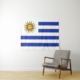 Flagge Uruguays Wandteppich