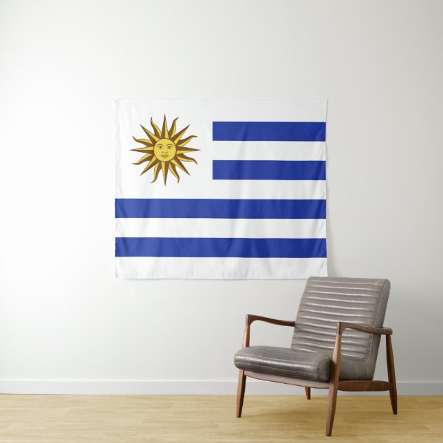 Flagge Uruguays Wandteppich (Beispiel (Horizontal))