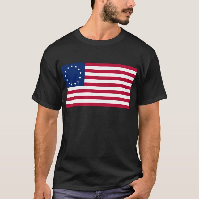 Flagge USA Betsy Ross T-Shirt (Vorderseite)
