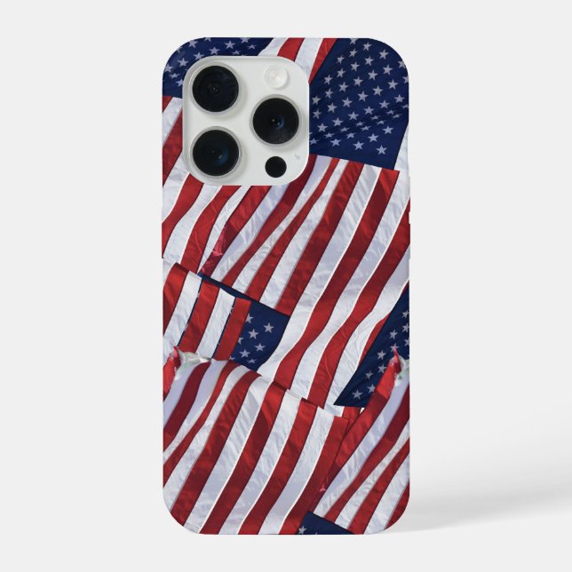 Flagge USA iPhone Hülle (Rückseite)