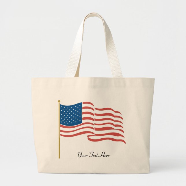 Flagge USA/Waving Jumbo Stoffbeutel (Vorne)