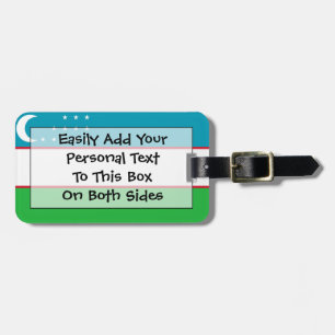 Flagge Usbekistans Easy ID Personal Gepäckanhänger