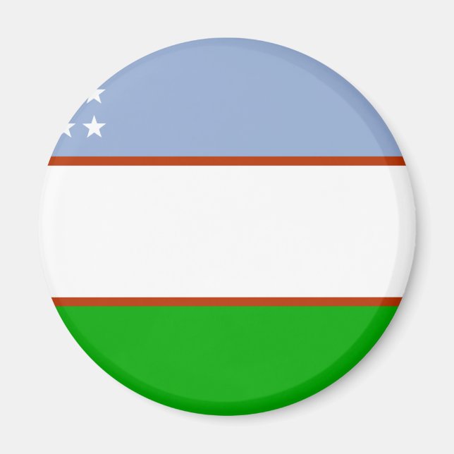Flagge Usbekistans Magnet (Vorne)