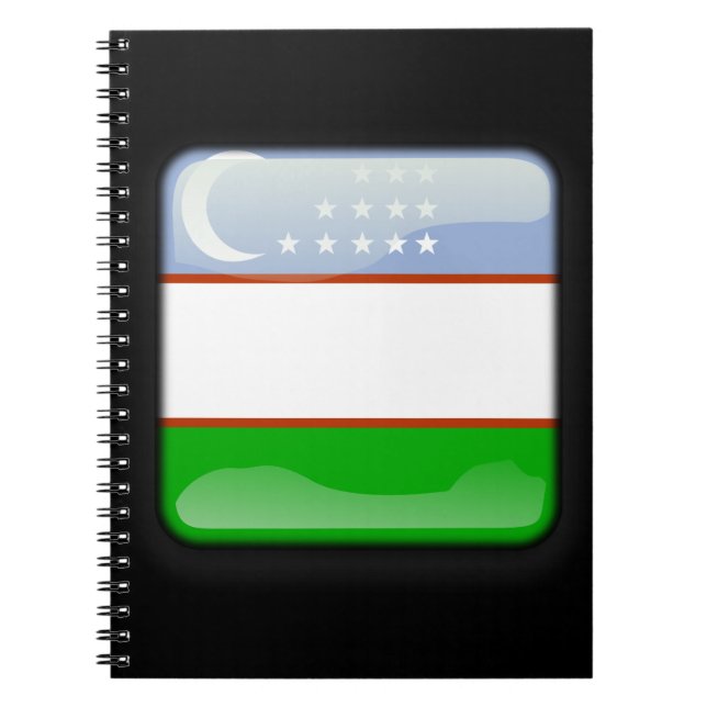 Flagge Usbekistans Notizblock (Vorderseite)