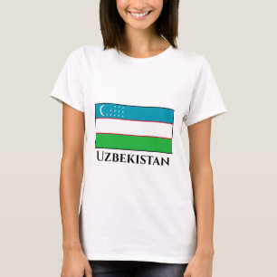 Flagge Usbekistans T-Shirt