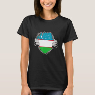 Flagge Usbekistans T-Shirt