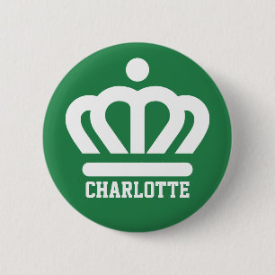 Flagge (Variante) von Charlotte, NC Button