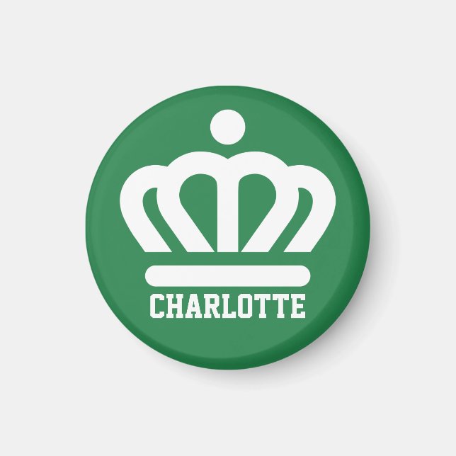 Flagge (Variante) von Charlotte, NC Magnet (Vorne)