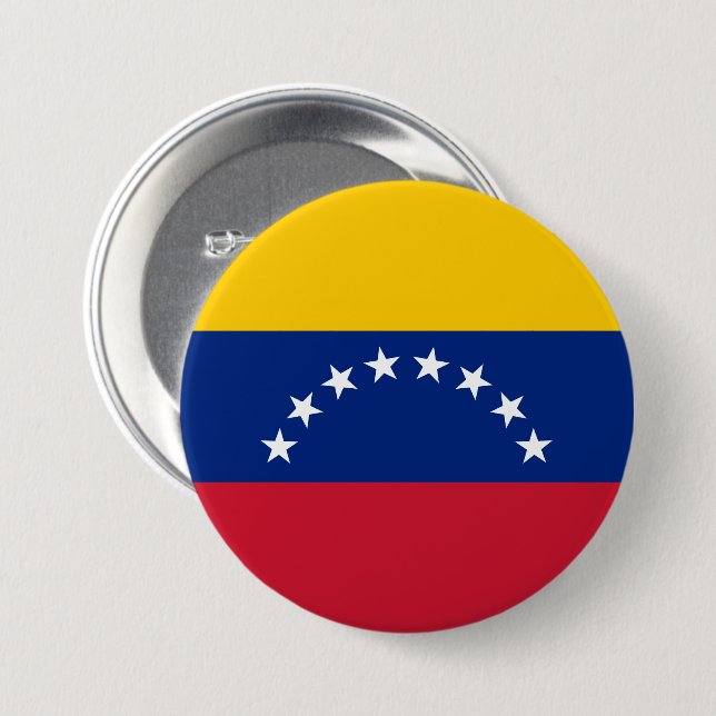Flagge Venezuela individuell Button (Vorne & Hinten)