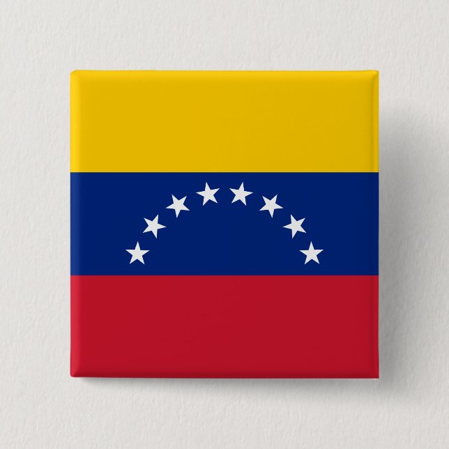 Flagge Venezuelas Button (Vorderseite)