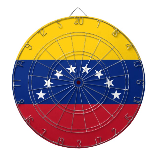 Flagge Venezuelas Dartscheibe (vorne)