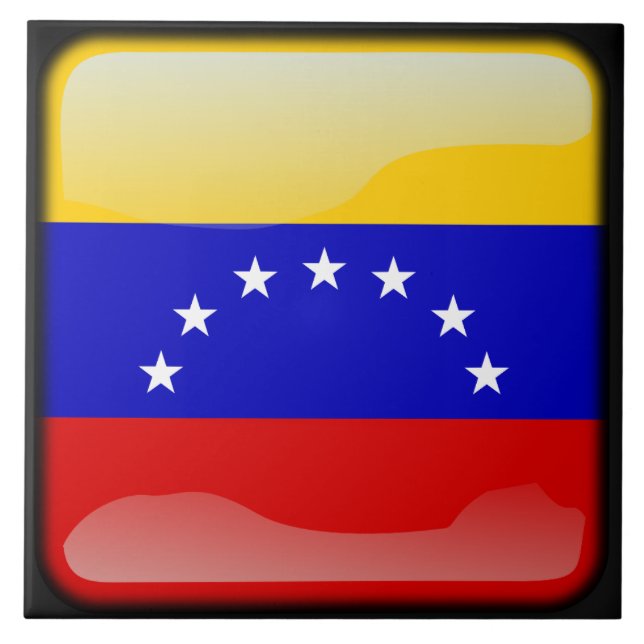 Flagge Venezuelas Fliese (Vorderseite)