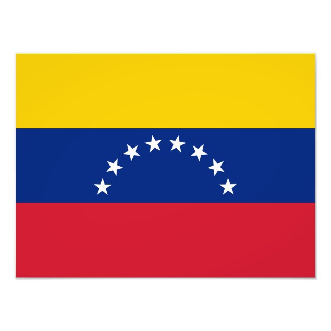 Flagge Venezuelas Fotodruck (Vorne)