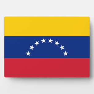 Flagge Venezuelas Fotoplatte