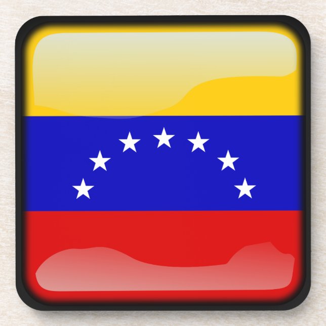 Flagge Venezuelas Getränkeuntersetzer (Vorderseite)