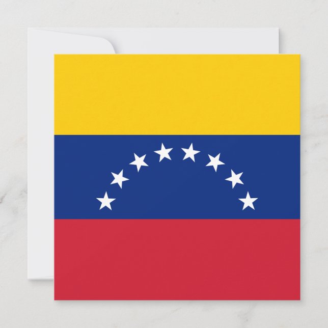 Flagge Venezuelas Karte (Vorderseite)