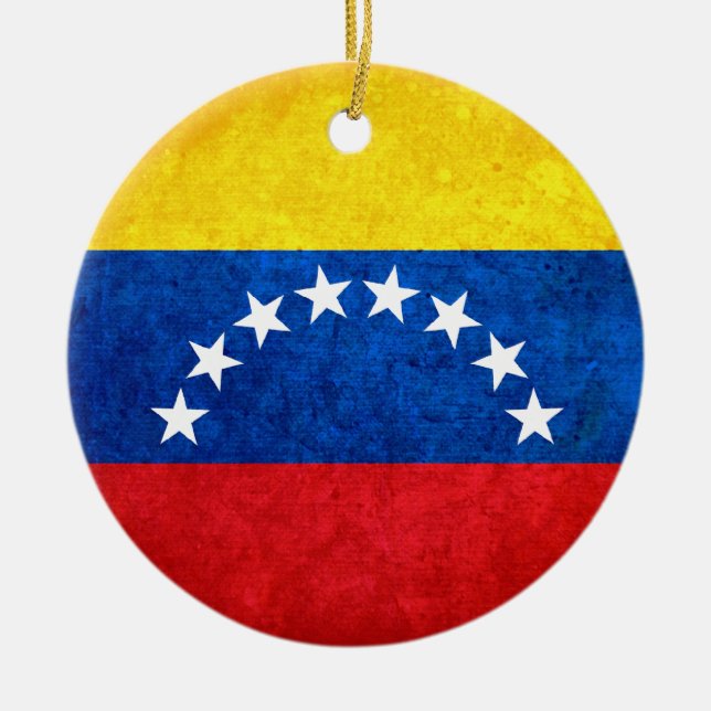 Flagge Venezuelas Keramikornament (Vorne)