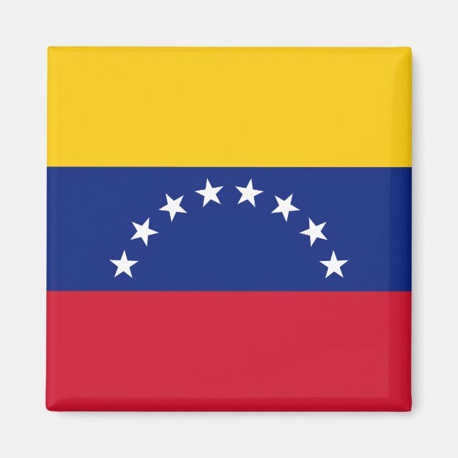 Flagge Venezuelas Magnet (Vorne)