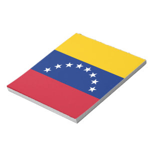 Flagge Venezuelas Notizblock