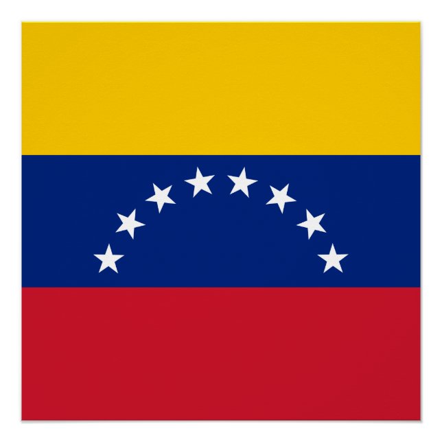 Flagge Venezuelas Poster (Vorderseite)