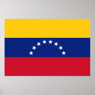 Flagge Venezuelas Poster