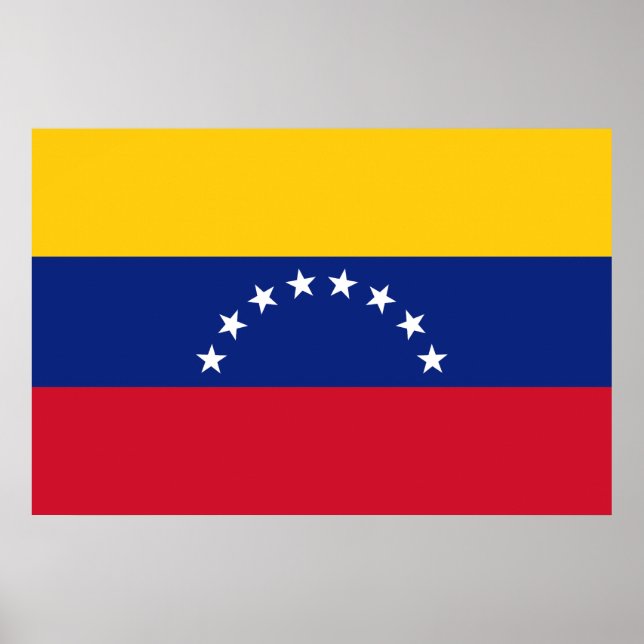 Flagge Venezuelas Poster (Vorne)