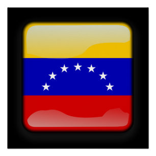 Flagge Venezuelas Poster