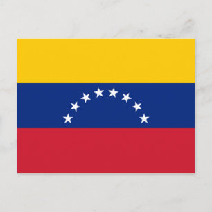 Flagge Venezuelas Postkarte