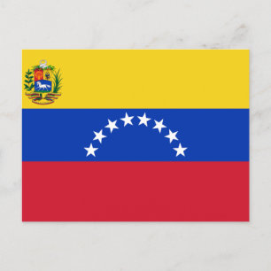 Flagge Venezuelas Postkarte