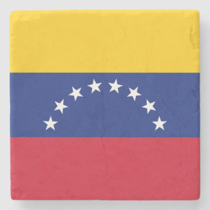 Flagge Venezuelas Steinuntersetzer