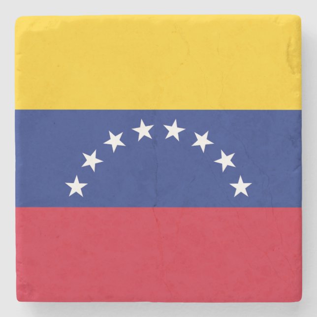 Flagge Venezuelas Steinuntersetzer (Vorderseite)