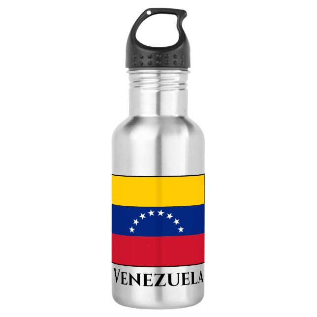 Flagge Venezuelas (Venezuelas) Edelstahlflasche (Vorderseite)