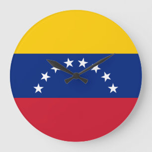 Flagge Venezuelas (Venezuelas) Große Wanduhr