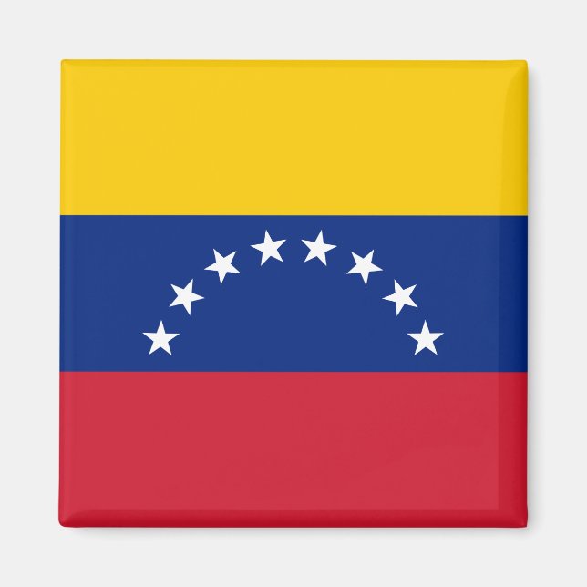 Flagge Venezuelas (Venezuelas) Magnet (Vorne)