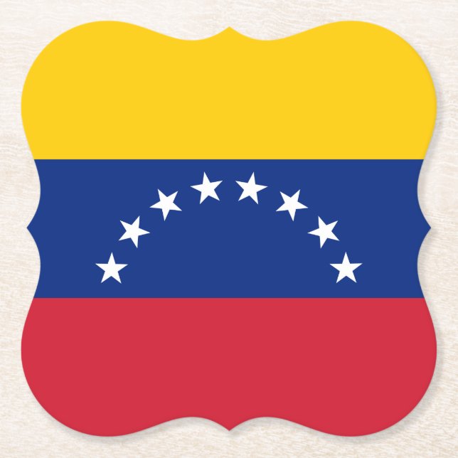 Flagge Venezuelas (Venezuelas) Untersetzer (Vorderseite)
